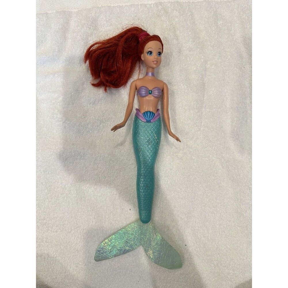 Walt Disney The Little Mermaid ARIEL 14" Plastic Toy Doll MATTEL 2007